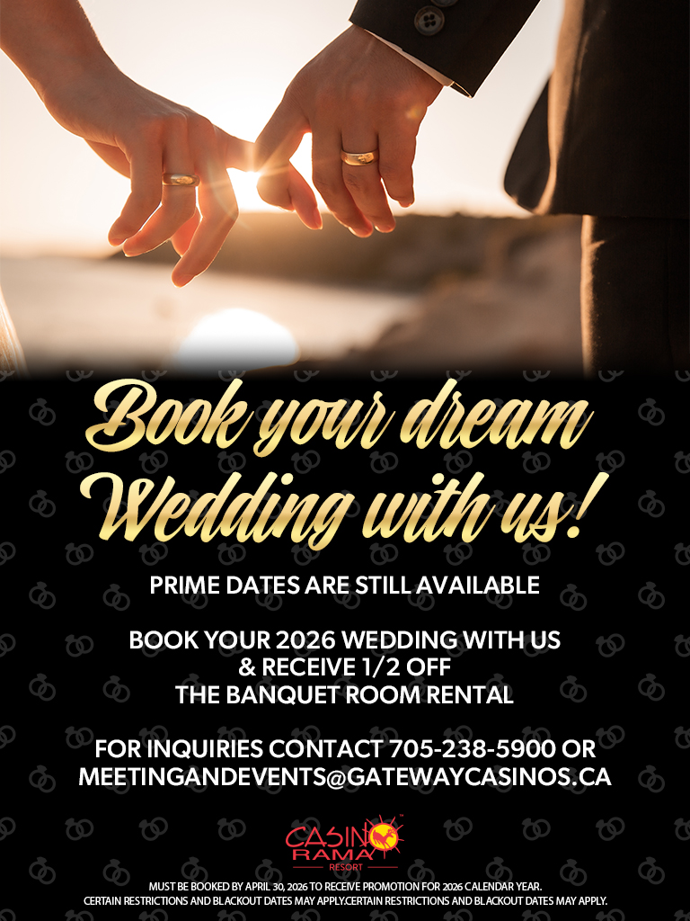 Book your dream wedding with us!