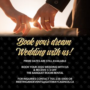 Book your dream wedding with us!